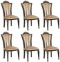 Casa Padrino Luxus Barock Esszimmer Stuhl 6er Set Hellbraun - Barock M�bel