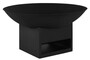 Casa Padrino Luxus Metall Feuerschale Schwarz  88 cm - Garten Accessoires