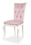 Casa Padrino Luxus Barock Esszimmer Stuhl Rosa / Wei� H. 103 cm - Barockstil M�bel 