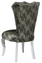Casa Padrino Luxus Barock Esszimmerstuhl Gr�n / Gold / Wei� - Handgefertigter Massivholz K�chenstuhl mit edelm Muster - Esszimmer M�bel - Barock M�bel