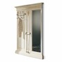 Casa Padrino Luxus Barock Garderobe mit Spiegel Wei� / Gold 161 x H. 213 cm - Made in Italy 