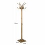 Casa Padrino Luxus Barock Garderobenst�nder Antik Messing H. 172 cm - Aluminium Kleiderst�nder - Barock Garderoben M�bel