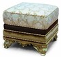 Casa Padrino Luxus Barock Hocker H. 48 cm - Barock M�bel - Made in Italy 