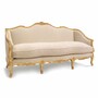 Casa Padrino Luxus Barock Hotel & Wohnzimmer Sofa Beige / Gold 195 cm - Made in Italy