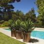 Casa Padrino Luxus Blumentopf Bronze  60 x H. 60 cm - Luxus Garten Deko