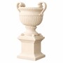 Casa Padrino Luxus Barock Keramik Blumentopf Creme  72 x H. 78 cm - Garten Deko