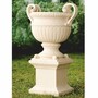 Casa Padrino Luxus Barock Keramik Blumentopf Creme  72 x H. 78 cm - Garten Deko