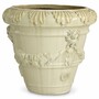 Casa Padrino Luxus Barock Keramik Blumentopf Antik Sandfarben  60 x H. 56 cm - Garten Deko