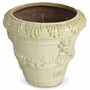 Casa Padrino Luxus Barock Keramik Blumentopf Antik Sandfarben  60 x H. 56 cm - Garten Deko