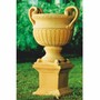 Casa Padrino Luxus Barock Keramik Blumentopf Gelb  72 x H. 78 cm - Garten Deko