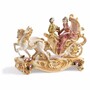 Casa Padrino Luxus Barock Deko Keramik Kutsche Beige / Bunt / Gold 62 cm - Made in Italy 