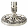 Casa Padrino Luxus Barock Doppel Kerzenhalter im franz�sischen Stil Antik Silber H. 50 cm - Barock Deko Accessoires