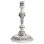 Casa Padrino Luxus Barock Kerzenst�nder im franz�sischen Stil Antik Silber H. 25 cm - Barockstil Deko Accessoires