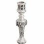 Casa Padrino Luxus Barock Kerzenst�nder im franz�sischen Stil Antik Silber H. 25 cm - Barockstil Deko Accessoires