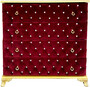 Casa Padrino Barock Kommode Boardeauxrot / Gold 100 x 45 x H. 90 cm - Massivholz Schlafzimmer Kommode mit 4 Schubladen und Glitzersteinen - Barock Schlafzimmer M�bel 