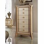Casa Padrino Luxus Barock Kommode mit 6 Schubladen Creme / Gold H. 136 cm - Made in Italy