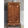 Casa Padrino Luxus Barock Kommode mit 7 Schubladen Braun / Gold H. 135 cm - Made in Italy