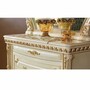 Casa Padrino Luxus Barock Kommode mit Spiegel Creme / Gold - Schlafzimmer M�bel