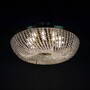 Casa Padrino Luxus Barock Kristall Deckenleuchte Gold  60 x H. 17 cm - Prunkvolle Messing Deckenleuchte mit b�hmischem Kristallglas - Barock M�bel - Edel & Prunkvoll 
