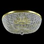 Casa Padrino Luxus Barock Kristall Deckenleuchte Gold  60 x H. 18 cm - Prunkvolle Messing Deckenleuchte mit b�hmischem Kristallglas - Barock M�bel - Edel & Prunkvoll