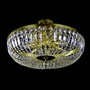 Casa Padrino Luxus Barock Kristall Deckenleuchte Gold  60 x H. 19 cm - Prunkvolle Messing Deckenleuchte mit b�hmischem Kristallglas - Barock M�bel - Edel & Prunkvoll