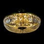 Casa Padrino Luxus Barock Kristall Deckenleuchte Gold  60 x H. 19 cm - Prunkvolle Messing Deckenleuchte mit b�hmischem Kristallglas - Barock M�bel - Edel & Prunkvoll