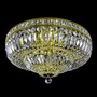 Casa Padrino Luxus Barock Kristall Deckenleuchte Gold  60 x H. 30 cm - Prunkvolle Messing Deckenleuchte mit b�hmischem Kristallglas - Barock M�bel - Edel & Prunkvoll