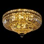 Casa Padrino Luxus Barock Kristall Deckenleuchte Gold  60 x H. 30 cm - Prunkvolle Messing Deckenleuchte mit b�hmischem Kristallglas - Barock M�bel - Edel & Prunkvoll