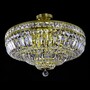 Casa Padrino Luxus Barock Kristall Deckenleuchte Gold  60 x H. 30 cm - Prunkvolle Messing Deckenleuchte mit b�hmischem Kristallglas - Barock M�bel - Edel & Prunkvoll