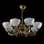 Casa Padrino Luxus Barock Kristall Deckenleuchte Gold  66 x H. 27 cm - Prunkvolle Messing Deckenleuchte mit b�hmischem Kristallglas - Barock M�bel - Edel & Prunkvoll