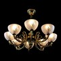 Casa Padrino Luxus Barock Kristall Deckenleuchte Gold  66 x H. 27 cm - Prunkvolle Messing Deckenleuchte mit b�hmischem Kristallglas - Barock M�bel - Edel & Prunkvoll