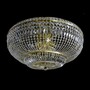 Casa Padrino Luxus Barock Kristall Deckenleuchte Gold  90 x H. 45 cm - Prunkvolle Messing Deckenleuchte mit b�hmischem Kristallglas - Barock M�bel - Edel & Prunkvoll