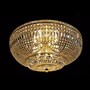 Casa Padrino Luxus Barock Kristall Deckenleuchte Gold  90 x H. 45 cm - Prunkvolle Messing Deckenleuchte mit b�hmischem Kristallglas - Barock M�bel - Edel & Prunkvoll