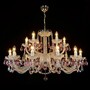Casa Padrino Luxus Barock Kristall Deckenleuchte Silber  105 x H. 56 cm - Prunkvolle Messing Deckenleuchte mit b�hmischem Kristallglas - Barock M�bel - Edel & Prunkvoll