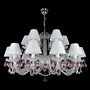 Casa Padrino Luxus Barock Kristall Deckenleuchte Silber  105 x H. 56 cm - Prunkvolle Messing Deckenleuchte mit b�hmischem Kristallglas - Barock M�bel - Edel & Prunkvoll