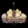 Casa Padrino Luxus Barock Kristall Deckenleuchte Silber  105 x H. 56 cm - Prunkvolle Messing Deckenleuchte mit b�hmischem Kristallglas - Barock M�bel - Edel & Prunkvoll