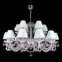 Casa Padrino Luxus Barock Kristall Deckenleuchte Silber  105 x H. 56 cm - Prunkvolle Messing Deckenleuchte mit b�hmischem Kristallglas - Barock M�bel - Edel & Prunkvoll