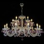 Casa Padrino Luxus Barock Kristall Deckenleuchte Silber  105 x H. 56 cm - Prunkvolle Messing Deckenleuchte mit b�hmischem Kristallglas - Barock M�bel - Edel & Prunkvoll