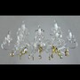 Casa Padrino Luxus Barock Kristall Deckenleuchte Silber  107 x H. 42 cm - Prunkvolle Messing Deckenleuchte mit b�hmischem Kristallglas - Barock M�bel - Edel & Prunkvoll