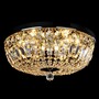 Casa Padrino Luxus Barock Kristall Deckenleuchte Silber  40 x H. 17 cm - Prunkvolle Messing Deckenleuchte mit b�hmischem Kristallglas - Barock M�bel - Edel & Prunkvoll