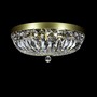 Casa Padrino Luxus Barock Kristall Deckenleuchte Silber  40 x H. 17 cm - Prunkvolle Messing Deckenleuchte mit b�hmischem Kristallglas - Barock M�bel - Edel & Prunkvoll