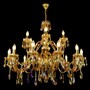 Casa Padrino Luxus Barock Kristall Kronleuchter Gold  100 x H. 85 cm - Prunkvoller Messing Kronleuchter mit b�hmischem Kristallglas - Barock M�bel - Edel & Prunkvoll