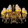 Casa Padrino Luxus Barock Kristall Kronleuchter Gold  100 x H. 85 cm - Prunkvoller Messing Kronleuchter mit b�hmischem Kristallglas - Barock M�bel - Edel & Prunkvoll