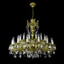 Casa Padrino Luxus Barock Kristall Kronleuchter Gold  110 x H. 100 cm - Prunkvolle Messing Kronleuchter mit b�hmischem Kristallglas - Barock M�bel - Edel & Prunkvoll