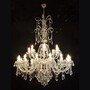 Casa Padrino Luxus Barock Kristall Kronleuchter Gold  110 x H. 110 cm - Prunkvolle Messing Kronleuchter mit b�hmischem Kristallglas - Barock M�bel - Edel & Prunkvoll