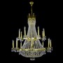 Casa Padrino Luxus Barock Kristall Kronleuchter Gold  110 x H. 131 cm - Prunkvolle Messing Kronleuchter mit b�hmischem Kristallglas - Barock M�bel - Edel & Prunkvoll