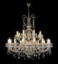 Casa Padrino Luxus Barock Kristall Kronleuchter Gold  110 x H. 230 cm - Prunkvolle Messing Kronleuchter mit b�hmischem Kristallglas - Barock M�bel - Edel & Prunkvoll 