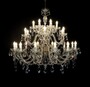 Casa Padrino Luxus Barock Kristall Kronleuchter Gold  110 x H. 90 cm - Prunkvolle Messing Kronleuchter mit b�hmischem Kristallglas - Barock M�bel - Edel & Prunkvoll