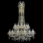 Casa Padrino Luxus Barock Kristall Kronleuchter Gold  114 x H. 170 cm - Prunkvolle Messing Kronleuchter mit b�hmischem Kristallglas - Barock M�bel - Edel & Prunkvoll
