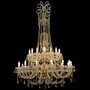 Casa Padrino Luxus Barock Kristall Kronleuchter Gold  114 x H. 170 cm - Prunkvolle Messing Kronleuchter mit b�hmischem Kristallglas - Barock M�bel - Edel & Prunkvoll